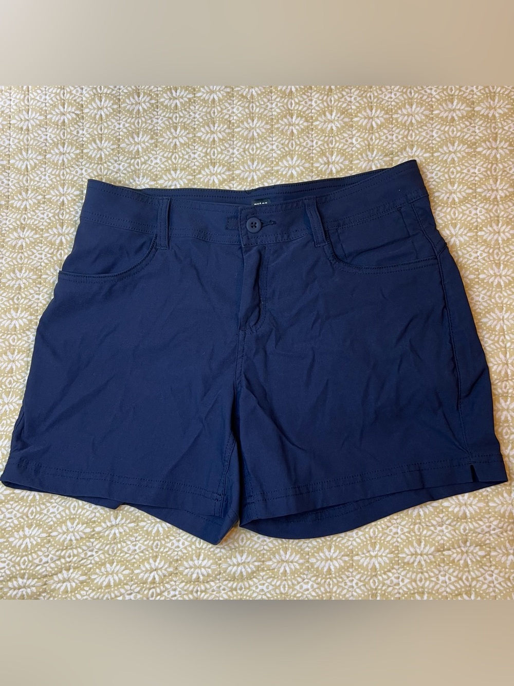 Prana Navy Blue Women's Active Bermuda Shorts